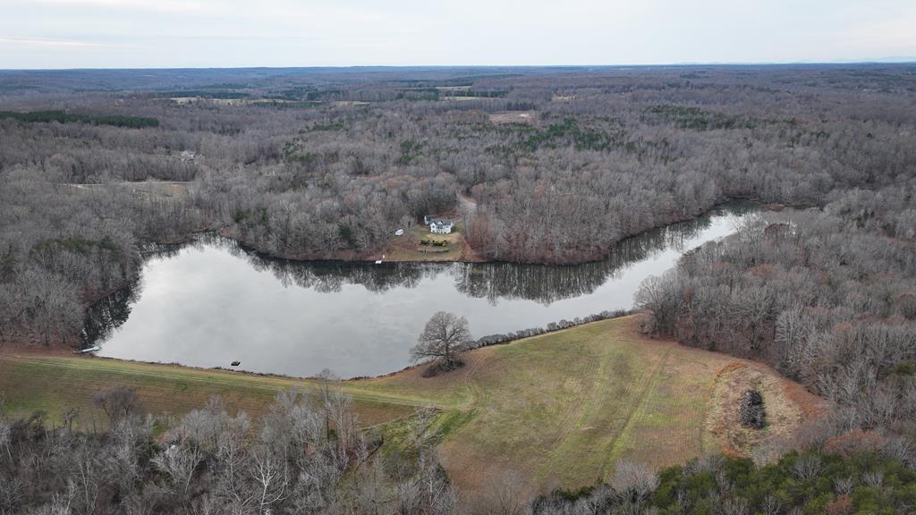 Drone view lake