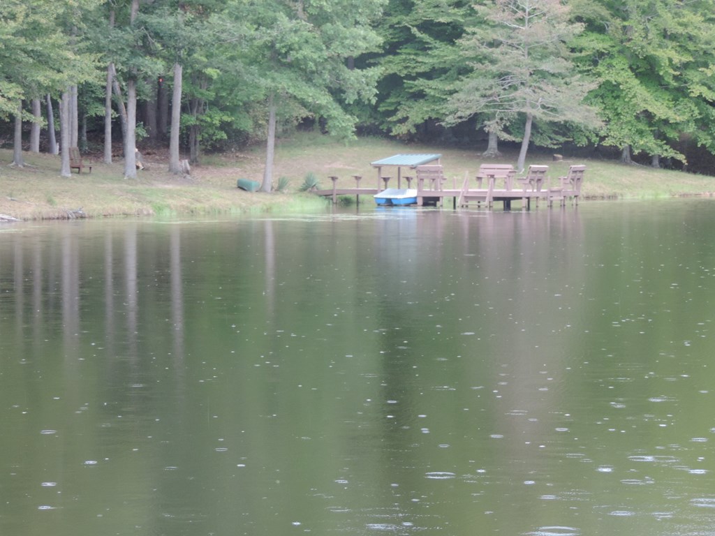 View of the dock from across the lake 2