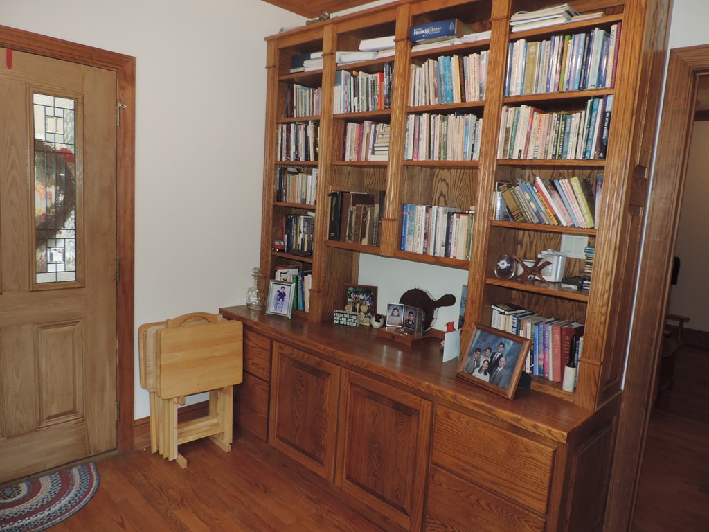 Office with Oak built-ins