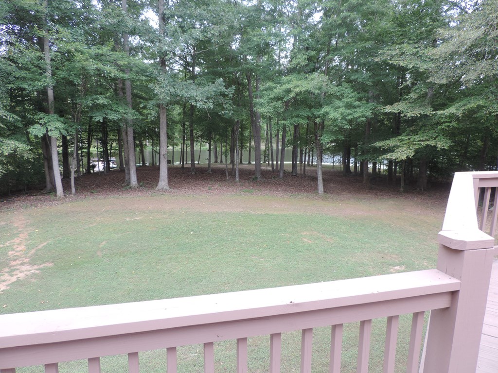 View of the lake from deck